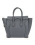 Micro Luggage, &pound;550, Handbags, Grey, Leather, Back view